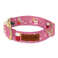 Obroża "Holiday Candy" - złote okucia