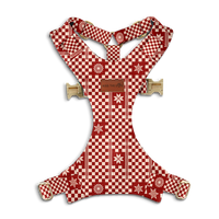 Szelki bezuciskowe "Cozy Plaid" - złote okucia