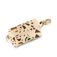Beżowe Etui na kupoworki dla psa Beige Terrazzo - Kiss the