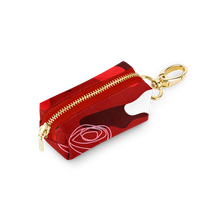 Czerwone Etui na kupoworki dla psa Abstract Red - Kiss the