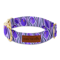 Obroża dla psa Fioletowa i elegancka Amethyst - Kiss the Dog