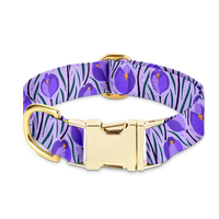 Obroża dla psa Fioletowa i elegancka Amethyst - Kiss the Dog