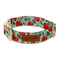 Obroża dla psa Kwiatowa i elegancka Poppy - Kiss the Dog