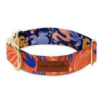 Obroża dla psa Pomarańczowa i elegancka Orange Jungle - Kiss