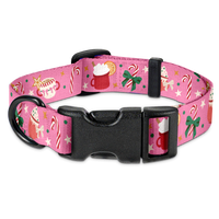 Obroża "Holiday Candy" - czarne okucia