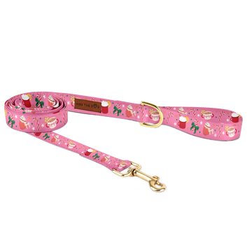 Smycz miejska "Holiday Candy" - złote okucia