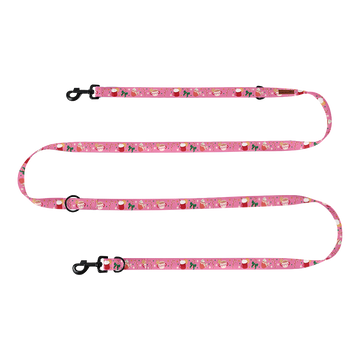 Smycz przepinana "Holiday Candy" - czarne okucia