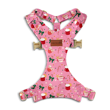 Szelki bezuciskowe "Holiday Candy" - złote okucia