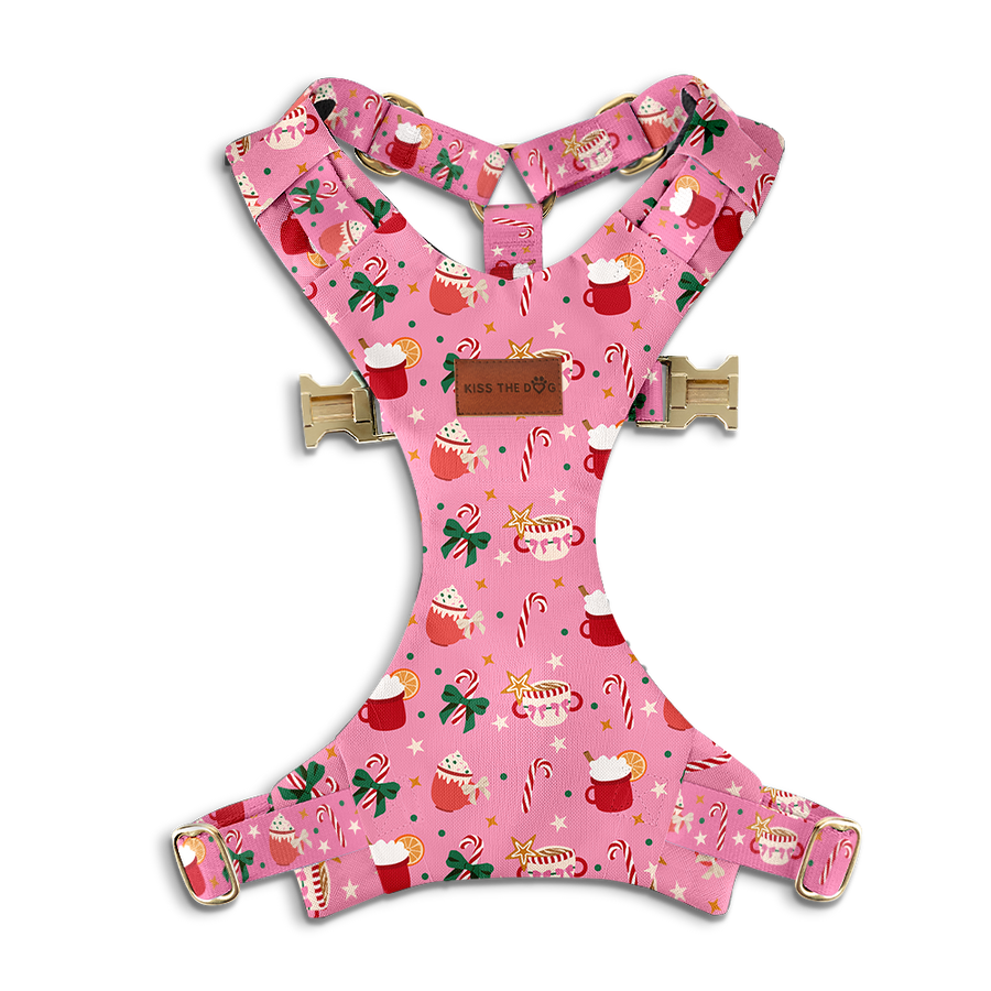 Szelki bezuciskowe "Holiday Candy" - złote okucia