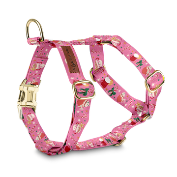 Szelki guard "Holiday Candy" - złote okucia