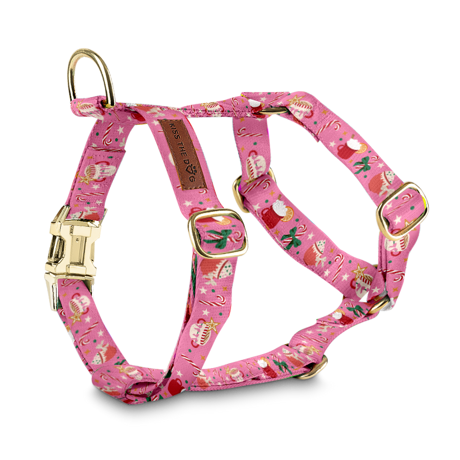 Szelki guard "Holiday Candy" - złote okucia