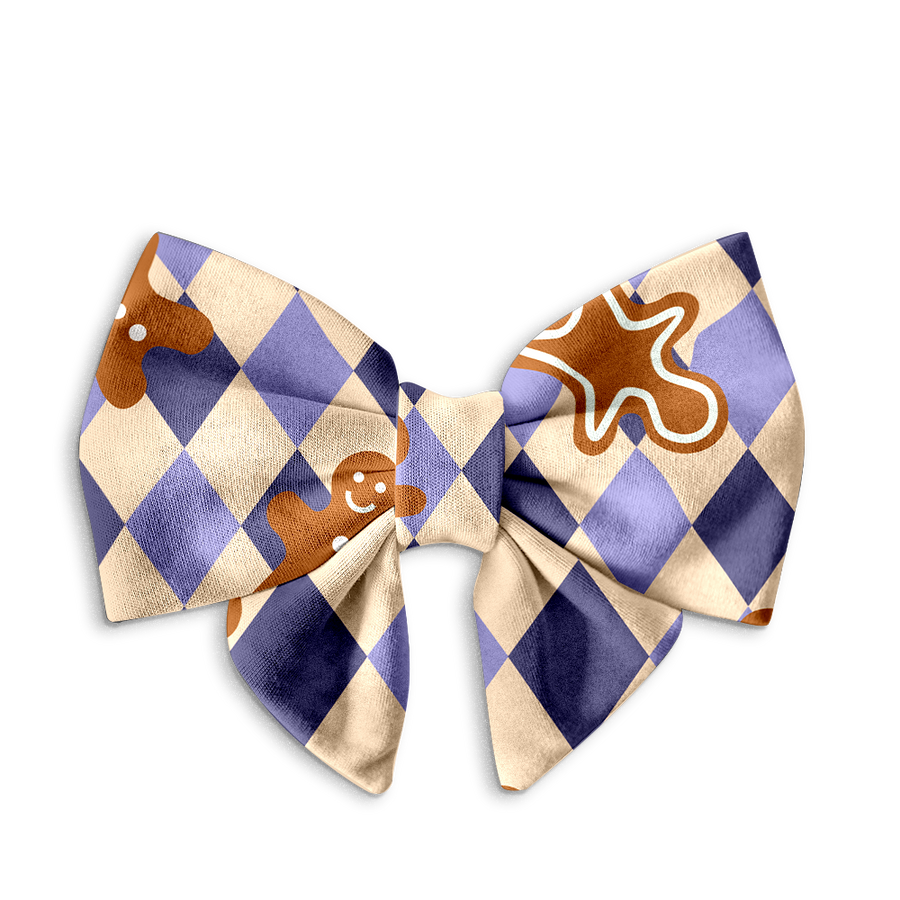 Mucha dla psa "Gingerbread Grid"