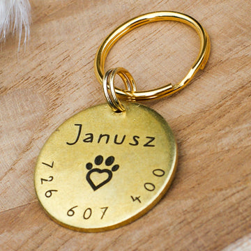 DARMOWA Mosiężna adresówka z grawerem